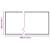 vidaXL Clear Tarpaulin with Eyelets 2x8 m Polyethylene