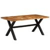 vidaXL Dining Table Set 7 Pieces Solid Acacia and Mango Wood