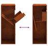 vidaXL Parcel Drop Box Rusty 41 x 38 x 103 cm Weathering Steel