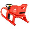 vidaXL Sledge with Seat and Wheel Red 102.5x40x23 cm Polypropylene