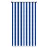 vidaXL Outdoor Roller Blind 90% UV Block Blue and White Stripe HDPE