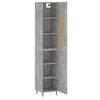 vidaXL Highboard Concrete Grey 34.5x34x180 cm Engineered Wood