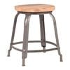 LABEL51 Stool Delhi 37x37x47 cm Grey