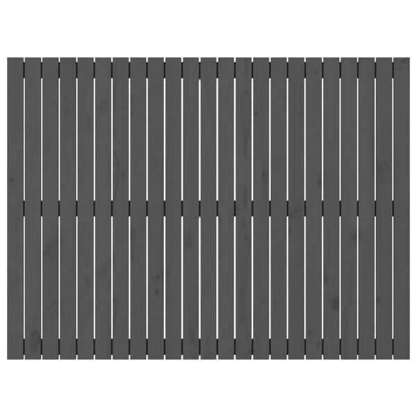 vidaXL Wall Headboard Grey 146.5x3x110 cm Solid Wood Pine