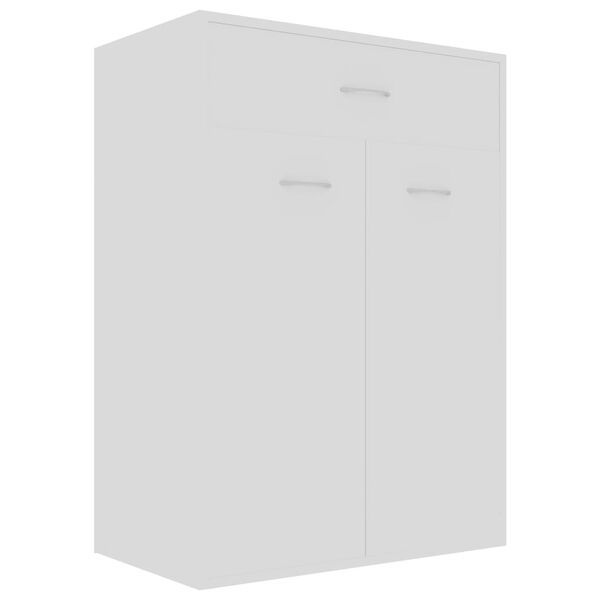 vidaXL Shoe Cabinet White 60x35x84 cm Engineered Wood