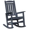 vidaXL Garden Rocking Chair Navy 70 x 92 x 108cm HDPE