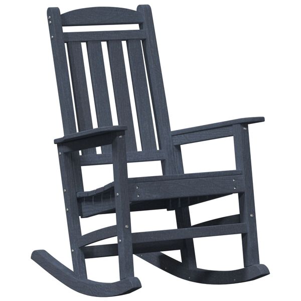 vidaXL Garden Rocking Chair Navy 70 x 92 x 108cm HDPE