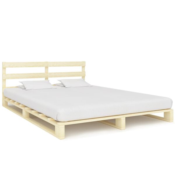 vidaXL Pallet Bed Frame without Mattress 160x200 cm Solid Wood Pine