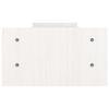 vidaXL Monitor Stand White 100x27x15 cm Solid Wood Pine
