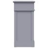 vidaXL Shoe Cabinet Grey 50x28x58 cm Paulownia Wood