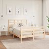 vidaXL Bed Frame without Mattress Solid Wood 140x190 cm