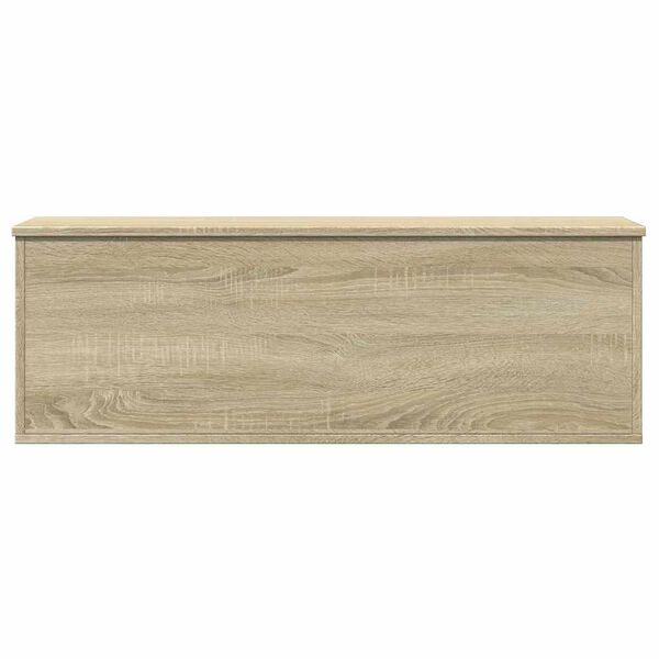 vidaXL Storage Box Sonoma Oak 102x35x35 cm Engineered Wood