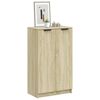 vidaXL Shoe Cabinet Sonoma Oak 59x35x100.5 cm Engineered Wood