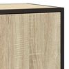 vidaXL Sideboard Sonoma Oak 68x35x76 cm Engineered Wood and Metal