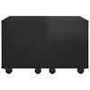 vidaXL Coffee Table High Gloss Black 60x60x38 cm Engineered Wood
