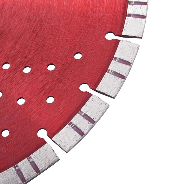 vidaXL Diamond Cutting Disc with Turbo and Holes Steel 300 mm