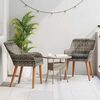 vidaXL Garden Chair 2 pcs Grey 55 x 62.5 x 82cm Poly Rattan