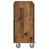 vidaXL Golf Cabinet with Wheel Plain Old Wood 65 x 45 x 98 cm