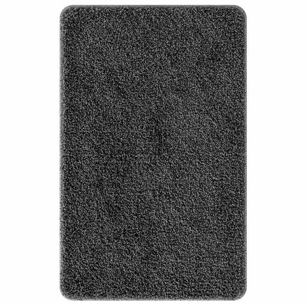 vidaXL Anti-slip Bath Mat Set 2 pcs Dark Grey PP