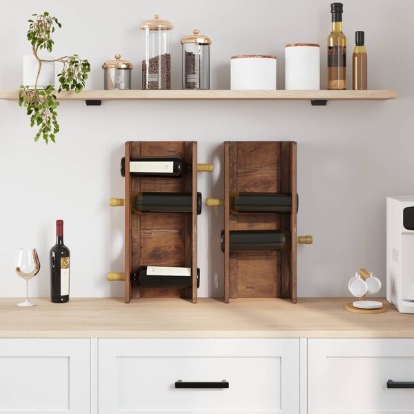 vidaXL Rack Brown 24 x 13 x 54 cm Solid Mahogany Wood