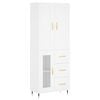 vidaXL Highboard White 69,5x34x180 cm Engineered Wood
