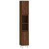 vidaXL 3 Piece Bathroom Cabinet Set Brown Oak Engineered Wood