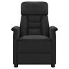 vidaXL Recliner Chair Black Microfiber Fabric