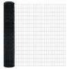 vidaXL Euro Fence Grey 1.6 x 10 m PVC-coated iron