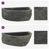vidaXL Wall-mounted Basin Grey 37 x 30 x 12 cm River Stone