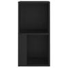 vidaXL Corner Cabinet Black 33x33x67 cm Engineered Wood