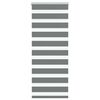 vidaXL Zebra Blind Dark Grey 55x150 cm Fabric Width 50.9 cm Polyester