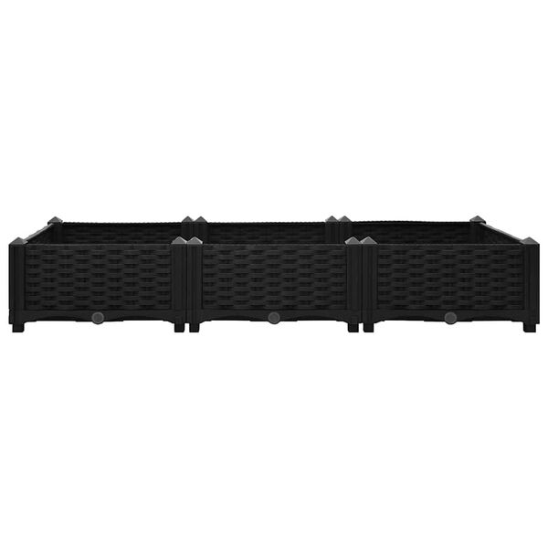 vidaXL Raised Bed 120x40x23 cm Polypropylene