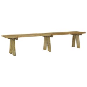 vidaXL Garden Bench 220 cm Impregnated Solid Wood Pine