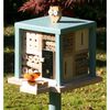 LUXUS-INSEKTENHOTELS Insect Hotel with Stand "Cube Friendly Owl Inn"