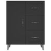 vidaXL Sideboard Black 69.5x34x90 cm Engineered Wood