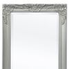 vidaXL Wall Mirror Baroque Style 100x50 cm Silver