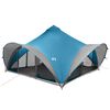 vidaXL Tipi Tent with Roof Blue 18-Person Polyester and Steel