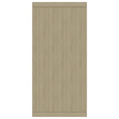 vidaXL Sideboard White and Sonoma Oak 88x30x65 cm Engineered Wood
