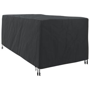 vidaXL Loungers Cover Plain Black 100 x 205 x 70 cm Fabric