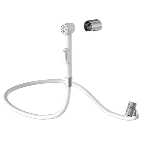 EISL Basin Hand Shower Set with Wall Bracket and Shower Hose White