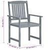 vidaXL Garden Chairs 8 pcs Solid Acacia Wood Grey