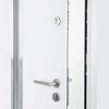vidaXL Front Door White 110x207.5 cm Aluminium