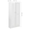 vidaXL Book Cabinet High Gloss White 82.5x30.5x185.5 cm Engineered Wood