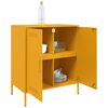 vidaXL Sideboard Mustard Yellow 68x39x79 cm Steel