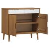 vidaXL Sideboard MOLDE Brown 90x40x80 cm Solid Wood Pine