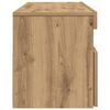 vidaXL TV Cabinet with LED Lights Artisan Oak 120x35x40 cm Engineered Wood