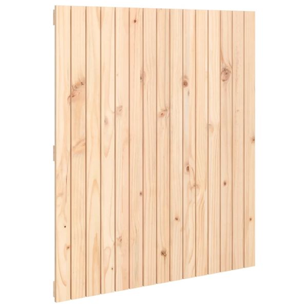 vidaXL Wall Headboard 95.5x3x110 cm Solid Wood Pine