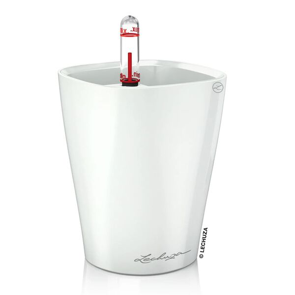 LECHUZA Planter MINI DELTINI ALL-IN-ONE White