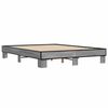 vidaXL Bed Frame without Mattress Grey Sonoma 150x200 cm King Size