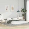 vidaXL Bed Frame White 140 x 200 cm Solid Pine Wood
